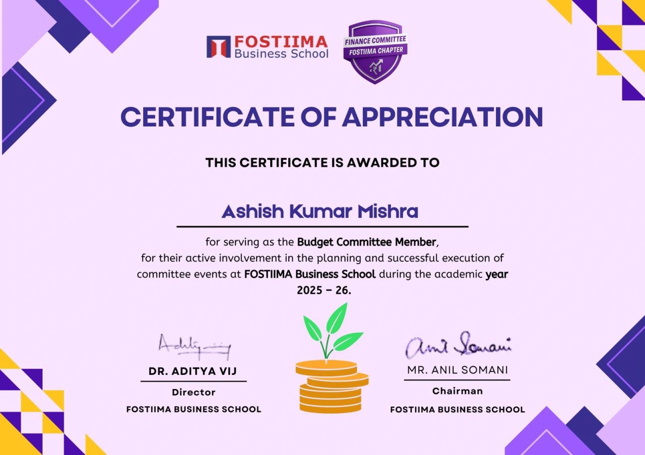 FOSTIIMA Budget Committee