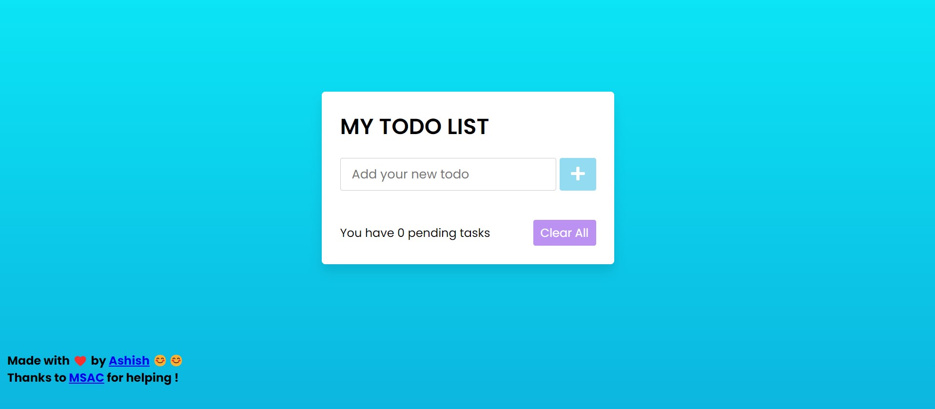 Todo List App